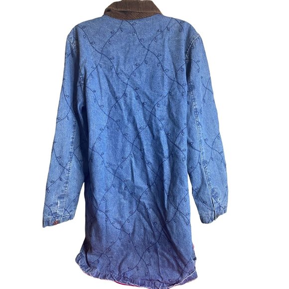 Denim & Co. jacket size Small blue and brown and color - Picture 6 of 7